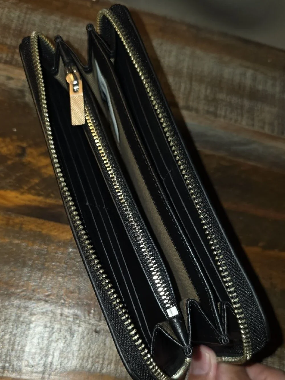 Jack Spade Pebbled Leather Set -Utility Tote w/ Removable Strap and Large Wallet